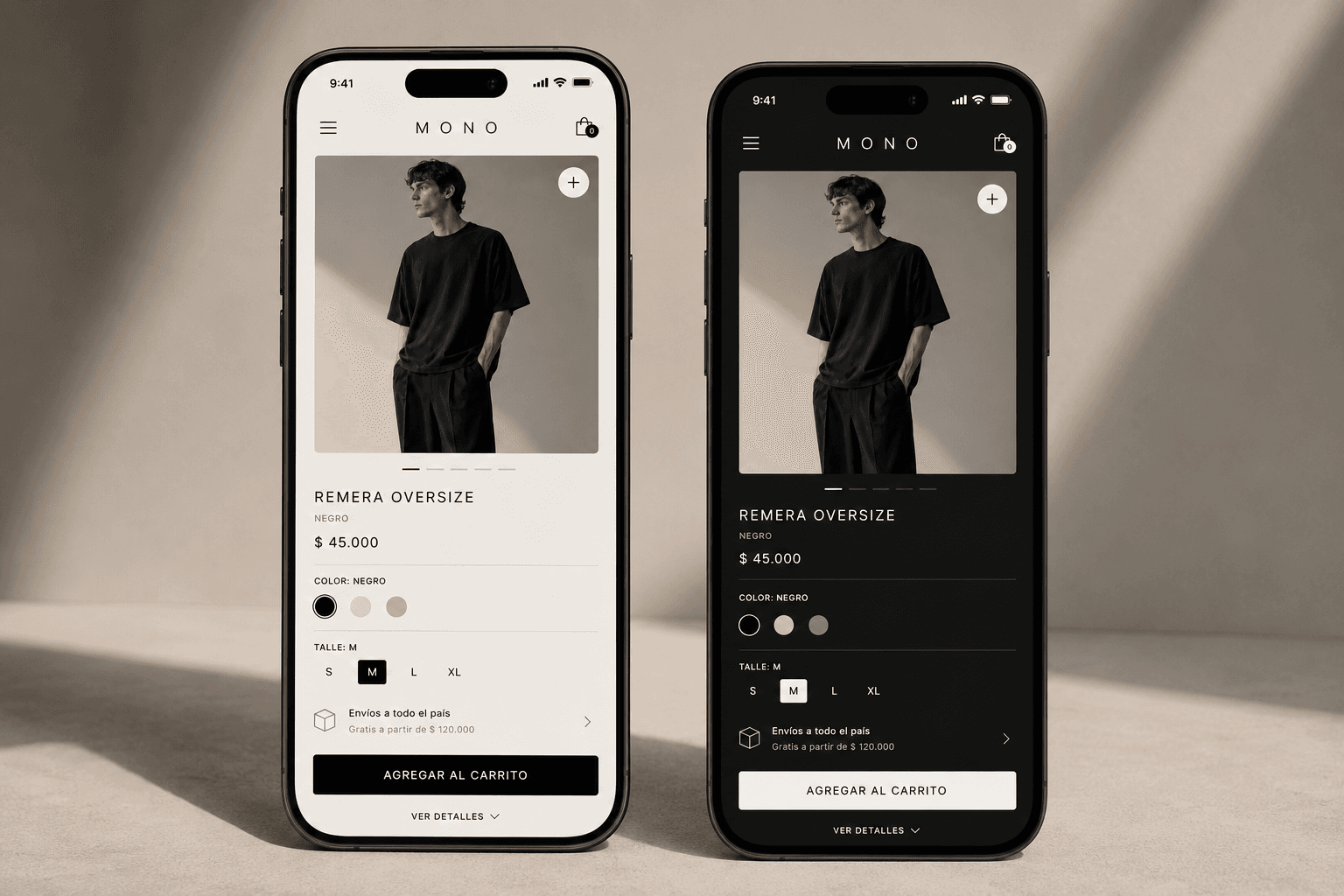 Experiencia mobile de MONO